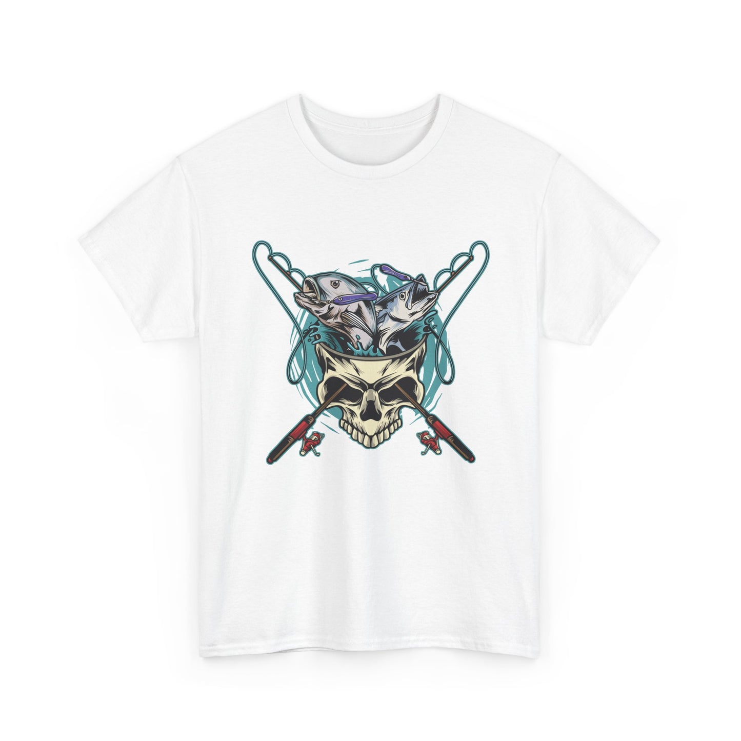 Skull Ski Helmet Tee — Alpine Skiing Skull Graphic T-Shirt