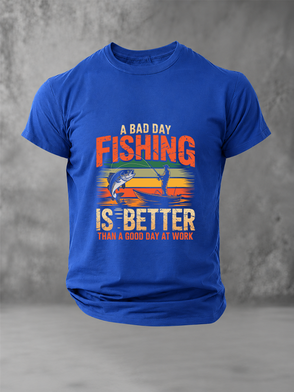 A Bad Day Fishing Is Better | Sunset Angler Shirt