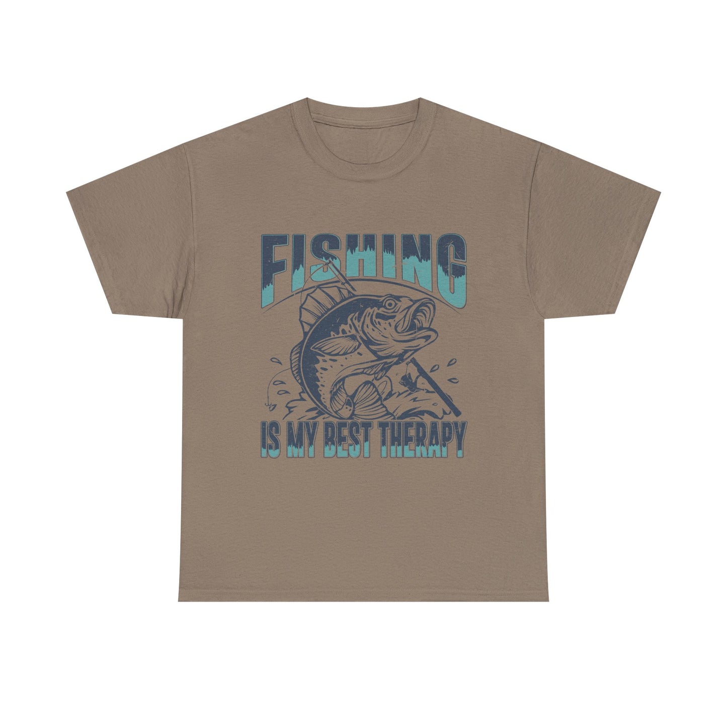 Fishing Is My Best Therapy Vintage Angler T-Shirt