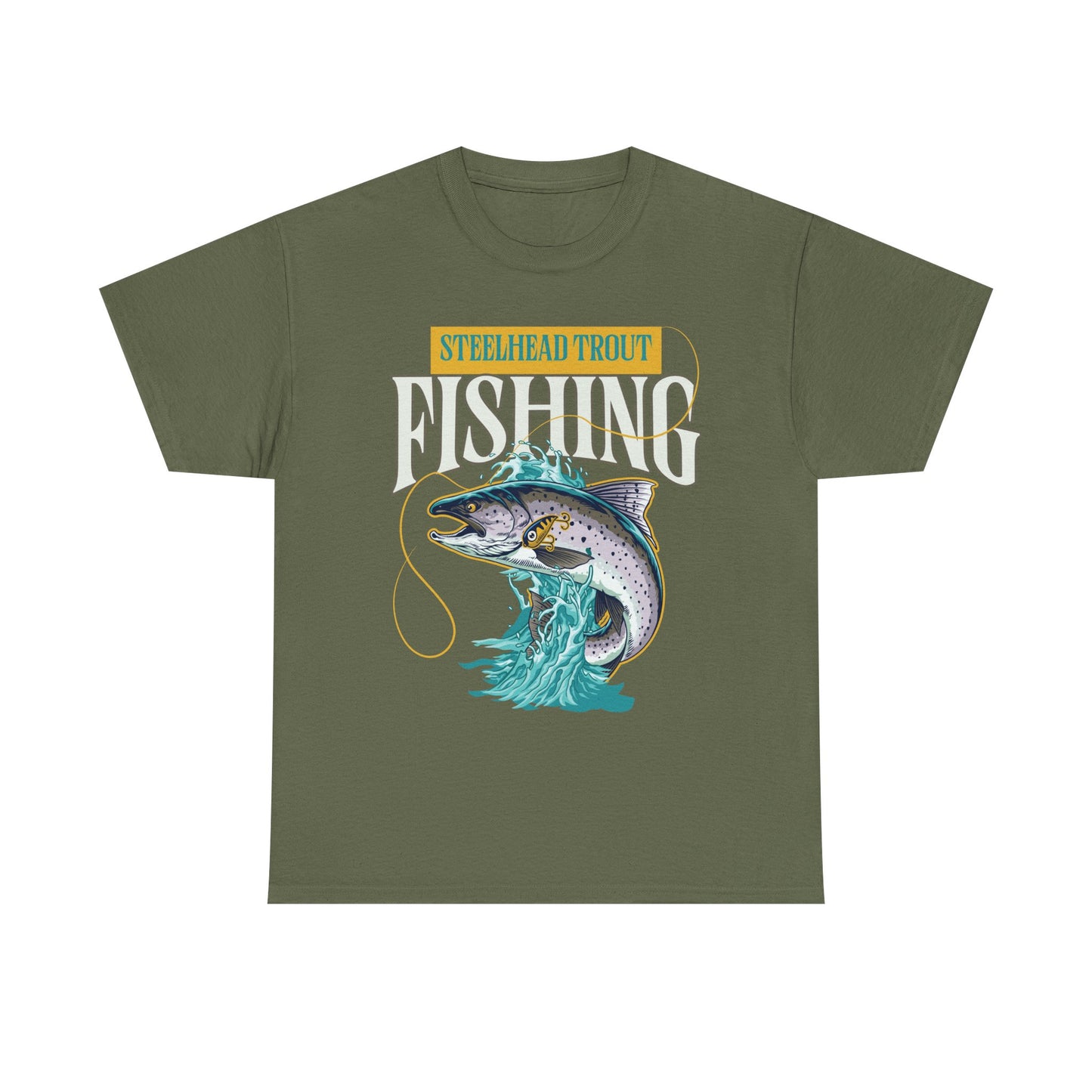 Steelhead Trout Fishing T-Shirt — Vintage Graphic Angler Tee