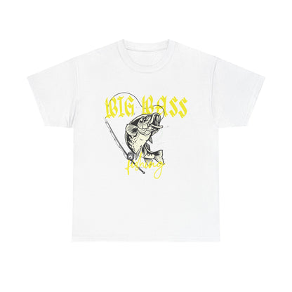 Big Bass Fishing T‑Shirt — Graphic Bass & Rod Tee for Anglers