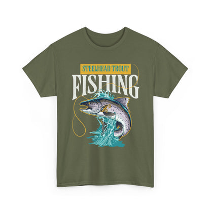 Steelhead Trout Fishing T-Shirt — Vintage Graphic Angler Tee