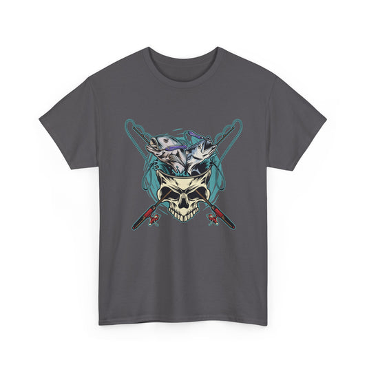 Skull Ski Helmet Tee — Alpine Skiing Skull Graphic T-Shirt