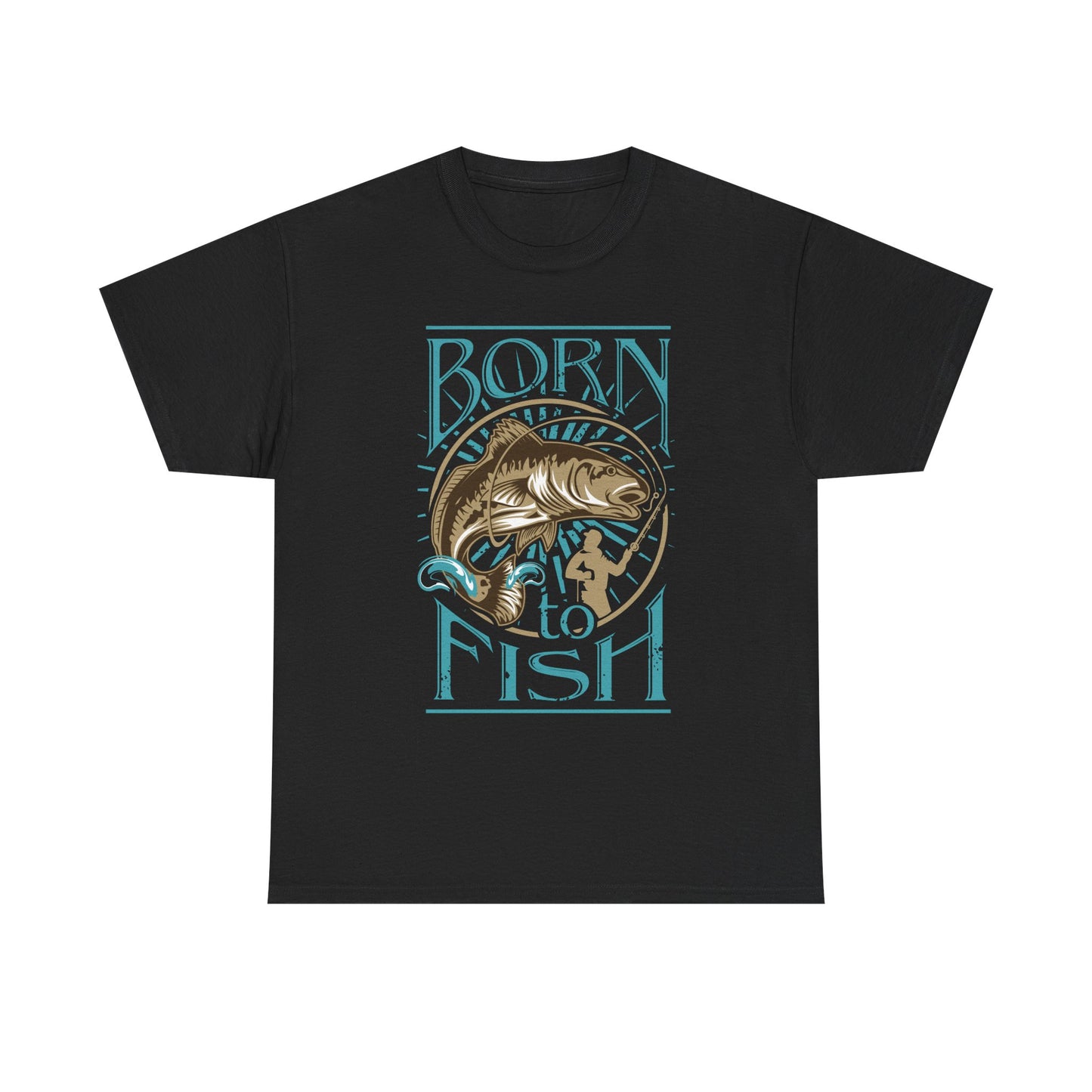 Born to Fish T‑Shirt — Vintage Fishing Graphic Tee for Anglers
