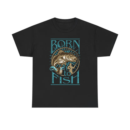 Born to Fish T‑Shirt — Vintage Fishing Graphic Tee for Anglers