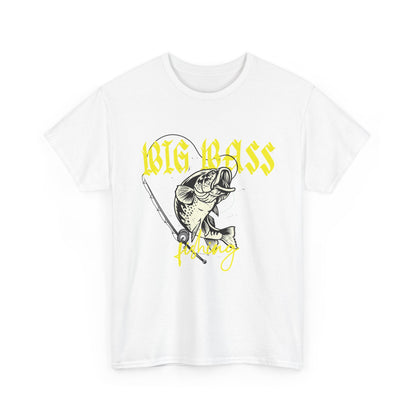 Big Bass Fishing T‑Shirt — Graphic Bass & Rod Tee for Anglers