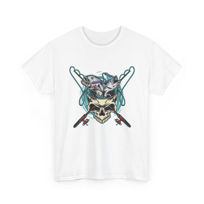 Skull Ski Helmet Tee — Alpine Skiing Skull Graphic T-Shirt