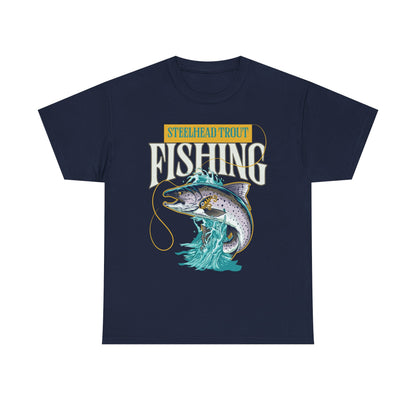 Steelhead Trout Fishing T-Shirt — Vintage Graphic Angler Tee