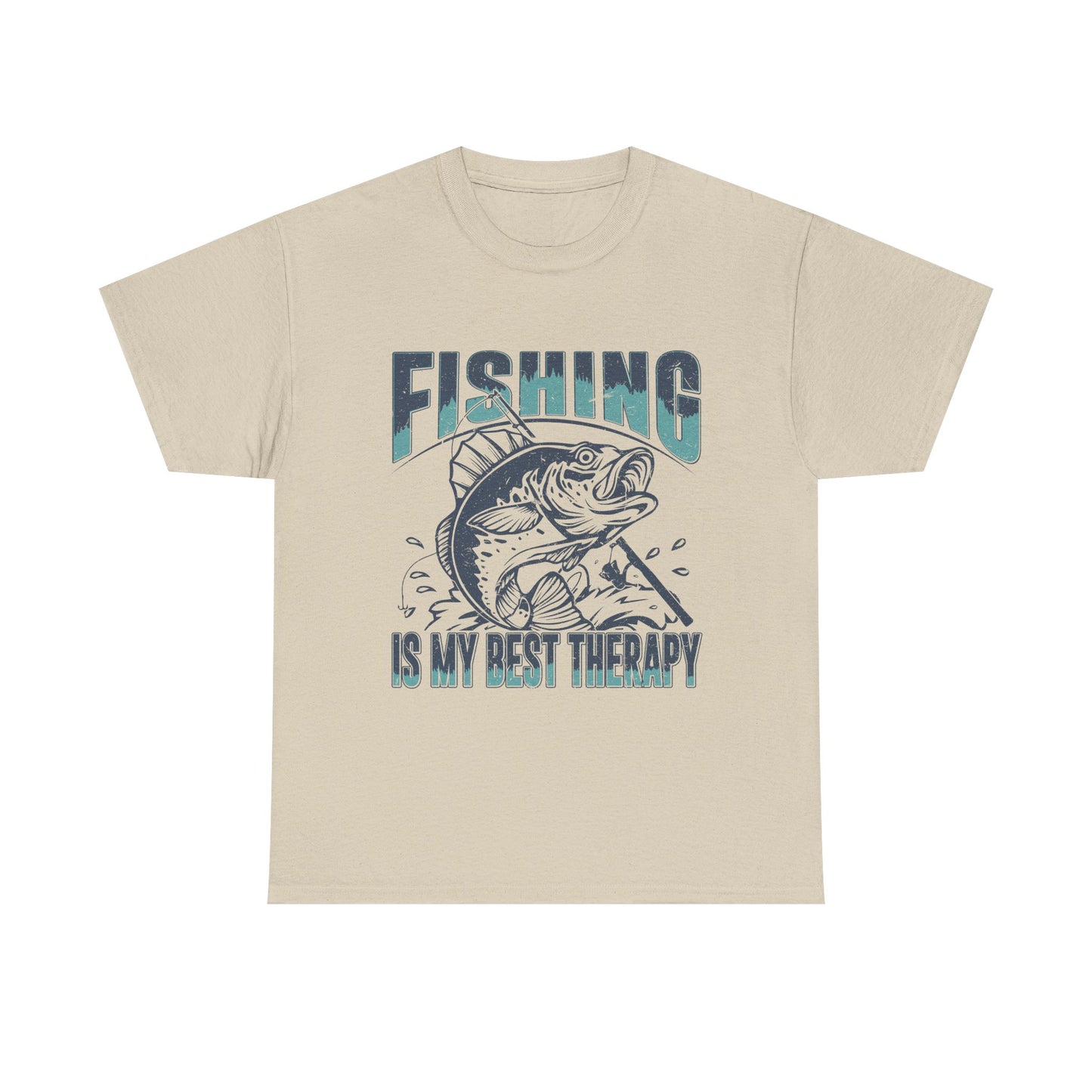 Fishing Is My Best Therapy Vintage Angler T-Shirt