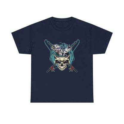 Skull Ski Helmet Tee — Alpine Skiing Skull Graphic T-Shirt