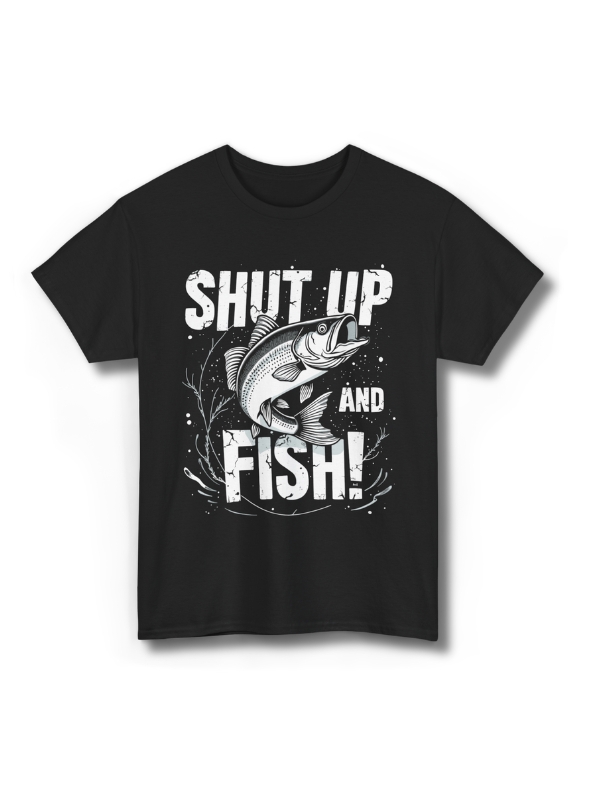 Shut Up & Fish Fisherman Humor Angler Joke Funny Fishing