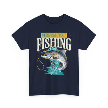Steelhead Trout Fishing T-Shirt — Vintage Graphic Angler Tee