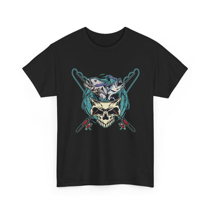 Skull Ski Helmet Tee — Alpine Skiing Skull Graphic T-Shirt