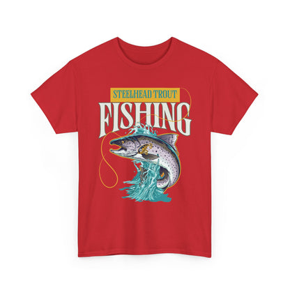 Steelhead Trout Fishing T-Shirt — Vintage Graphic Angler Tee