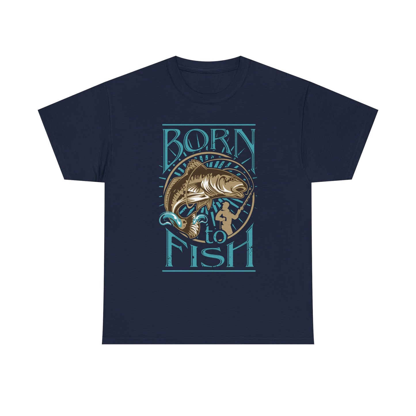 Born to Fish T‑Shirt — Vintage Fishing Graphic Tee for Anglers