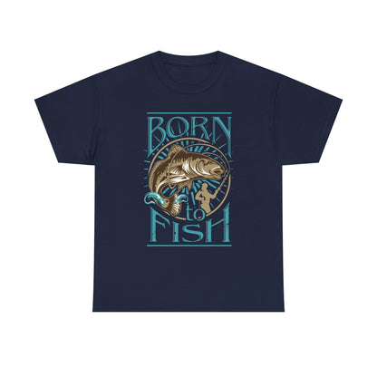 Born to Fish T‑Shirt — Vintage Fishing Graphic Tee for Anglers