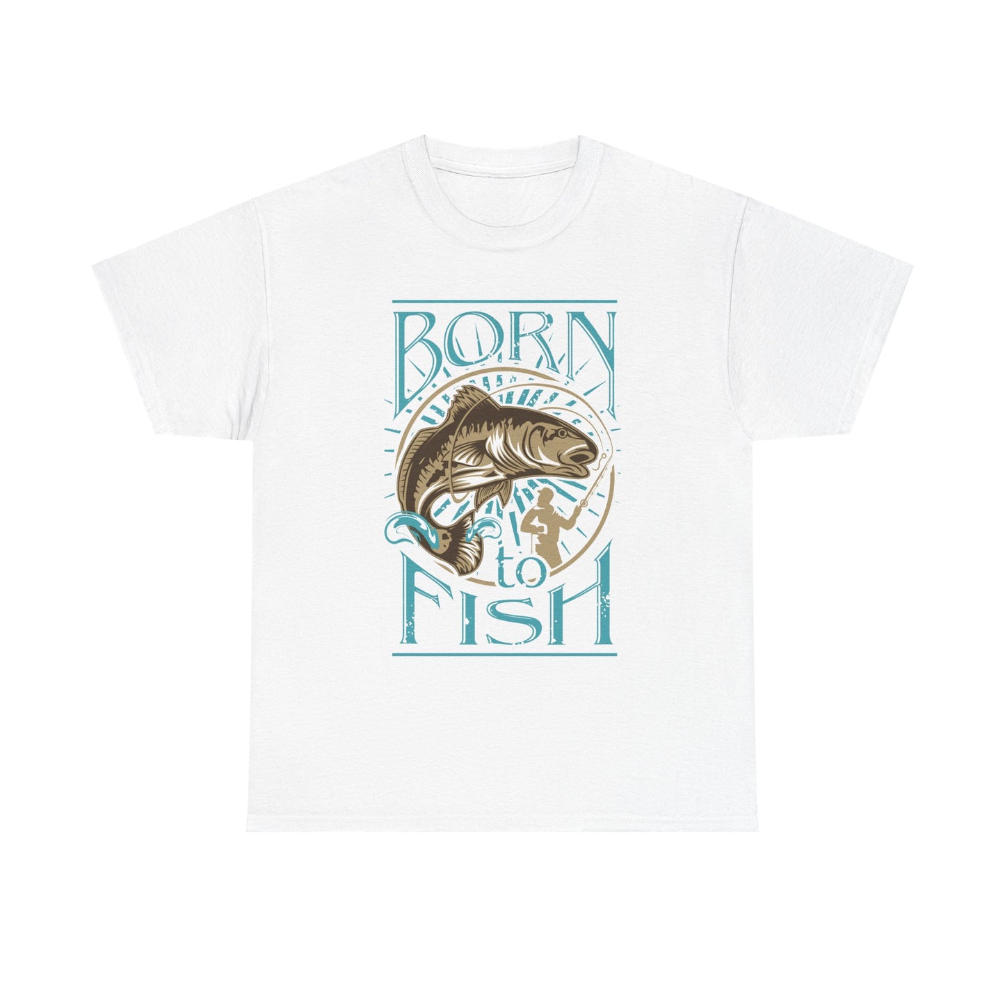 Born to Fish T‑Shirt — Vintage Fishing Graphic Tee for Anglers