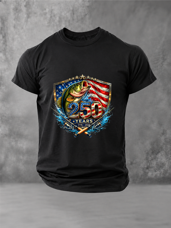 Reel Freedom 250 | American Fishing T-Shirt