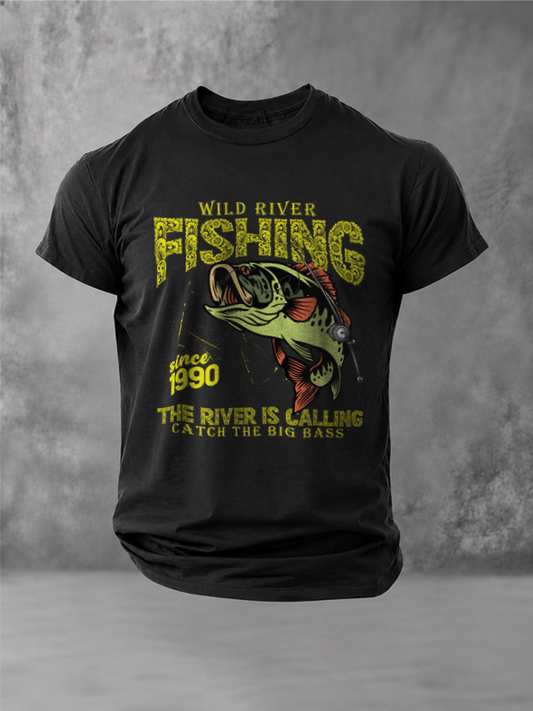 The River Is Calling | Vintage Fishing T-Shirt
