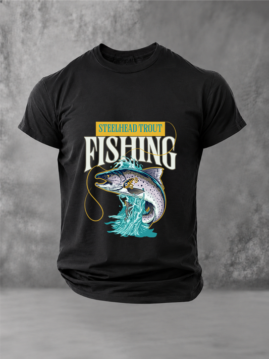 Hooked on Steelhead |Angler Tee
