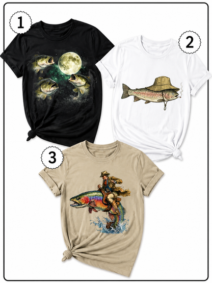 Reel Laughs Fishing Tee Bundle