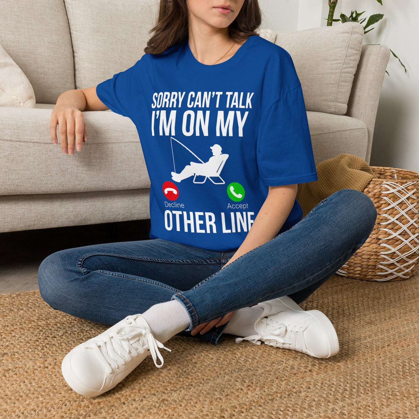 Funny Fishing Shirt – Sorry Can't Talk, I'm On My Other Line Tee