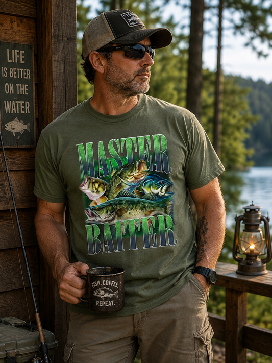 Certified Master Baiter Fishing Tee